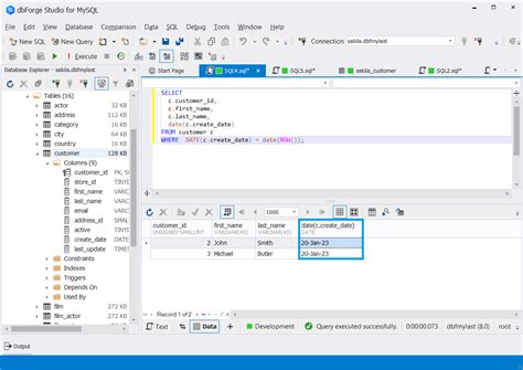 mysql where date between.